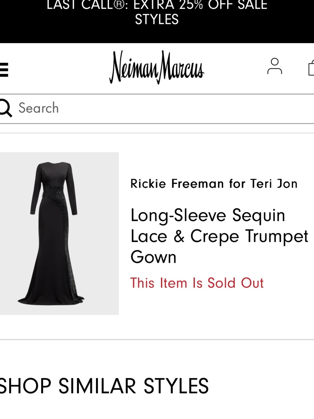 NWT Rickie Freeman for Teri Jon gown sz 6 - Picture 2 of 3